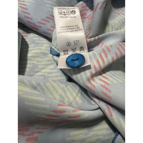 KITRI Lennox Blue Check Ruched Shirt Dress Size US 12 / UK 16 - Picture 8 of 8